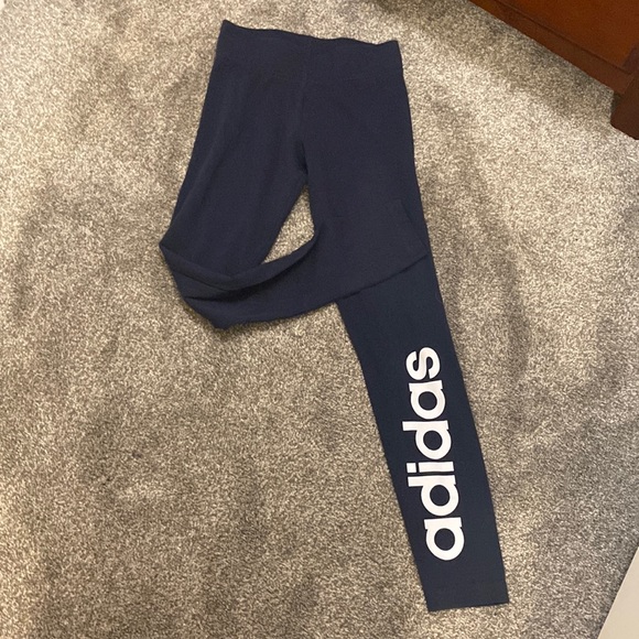 Adidas navy leggings Wmns XS - Picture 1 of 3